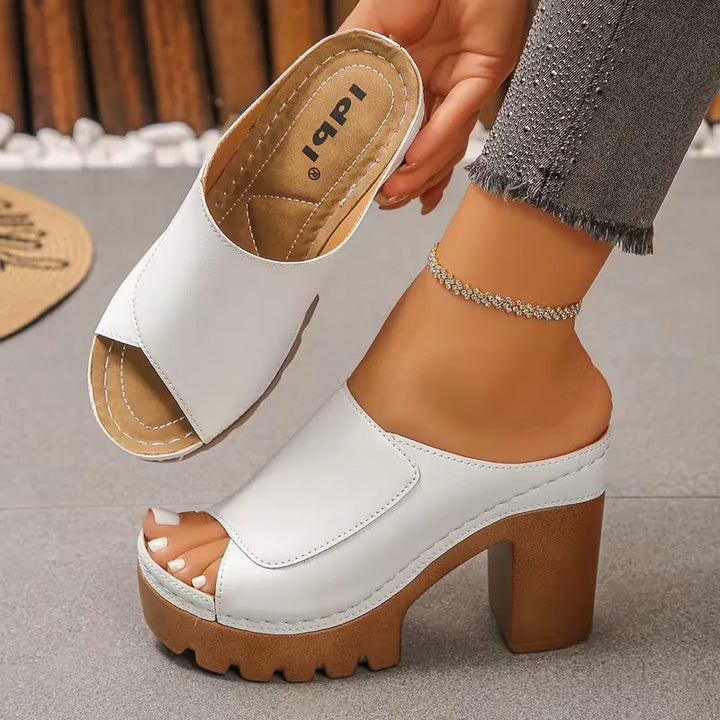 Giulia comfortabele sandalen met hak
