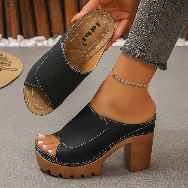Giulia comfortabele sandalen met hak