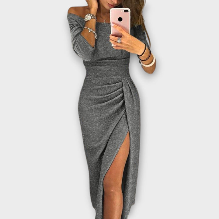 Elegante off-shoulder jurk