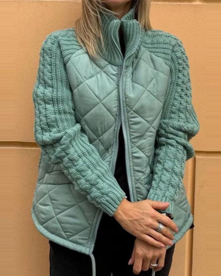 Gebreide Fleece Jas