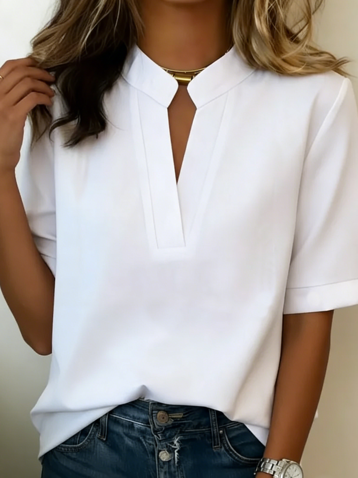 Comfortabel V-hals T-shirt