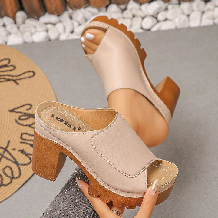 Giulia comfortabele sandalen met hak