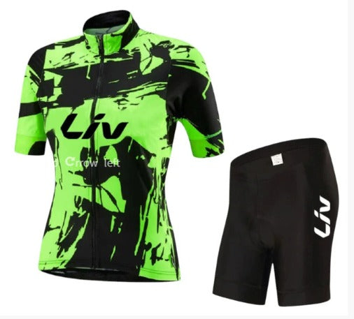 BORA-fietsoutfit | Fietsshirt met korte mouwen + bibshorts