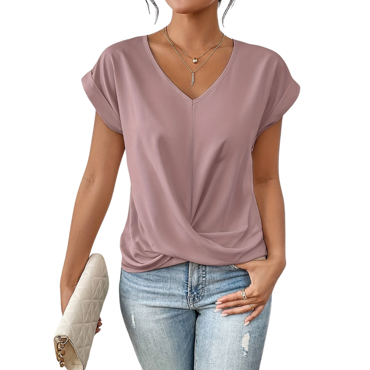 Casual V-hals T-shirt