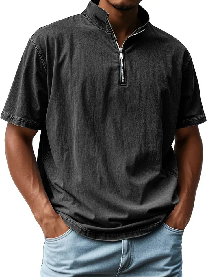 Vintage shirt met kraag