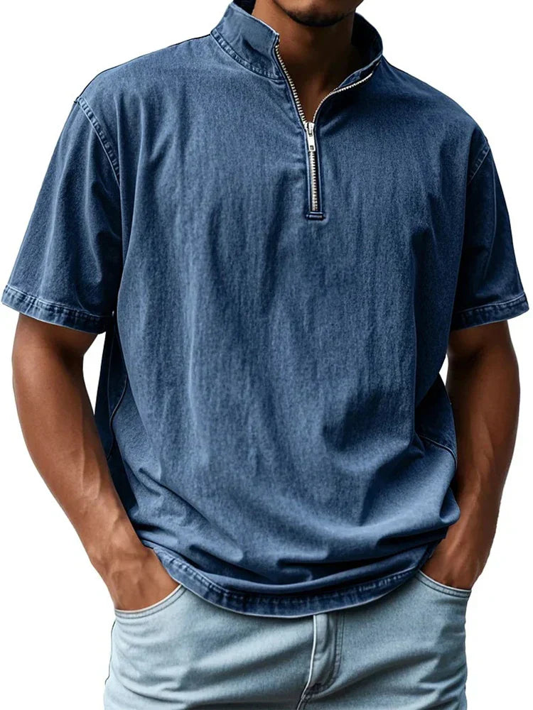 Vintage shirt met kraag