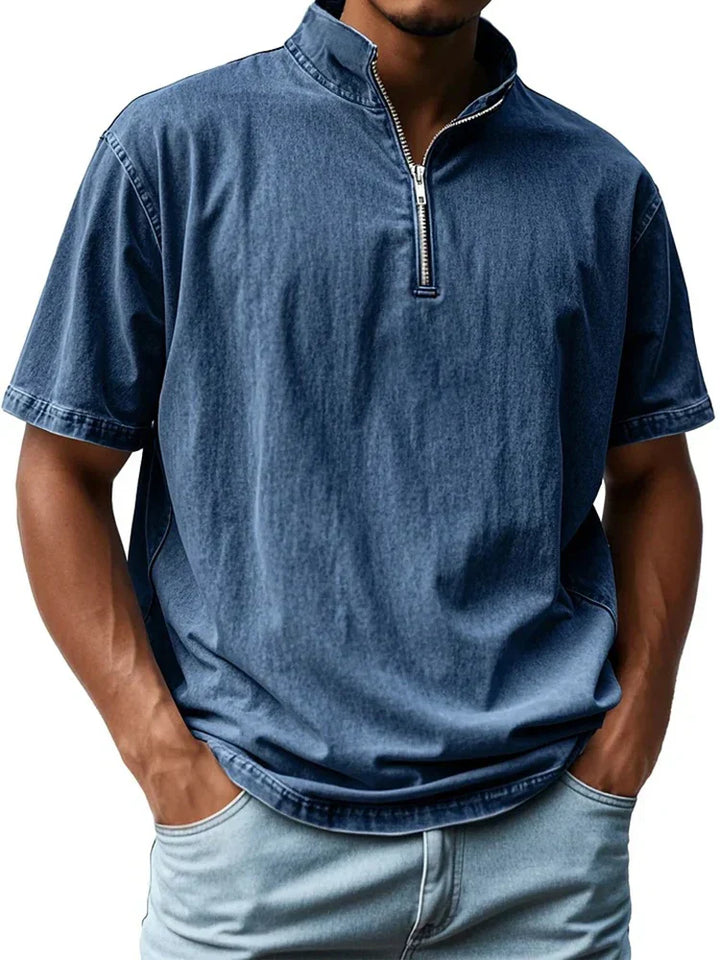 Vintage shirt met kraag