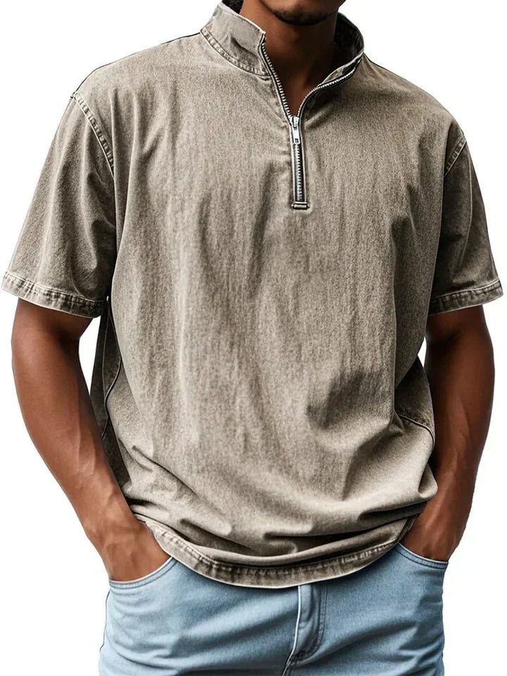 Vintage shirt met kraag