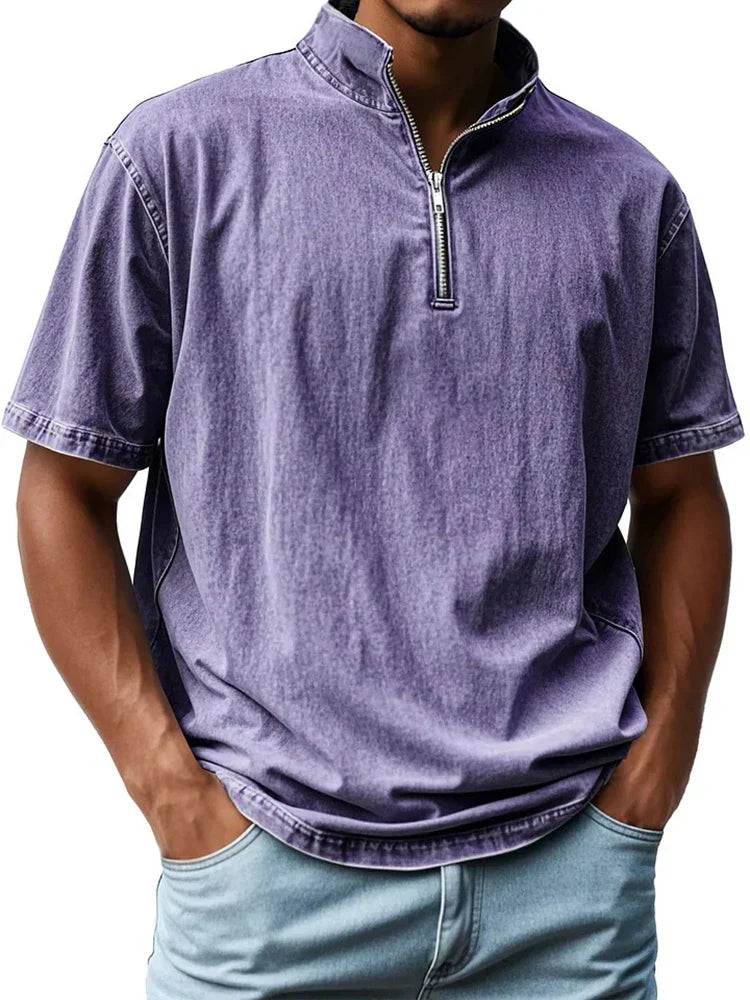 Vintage shirt met kraag
