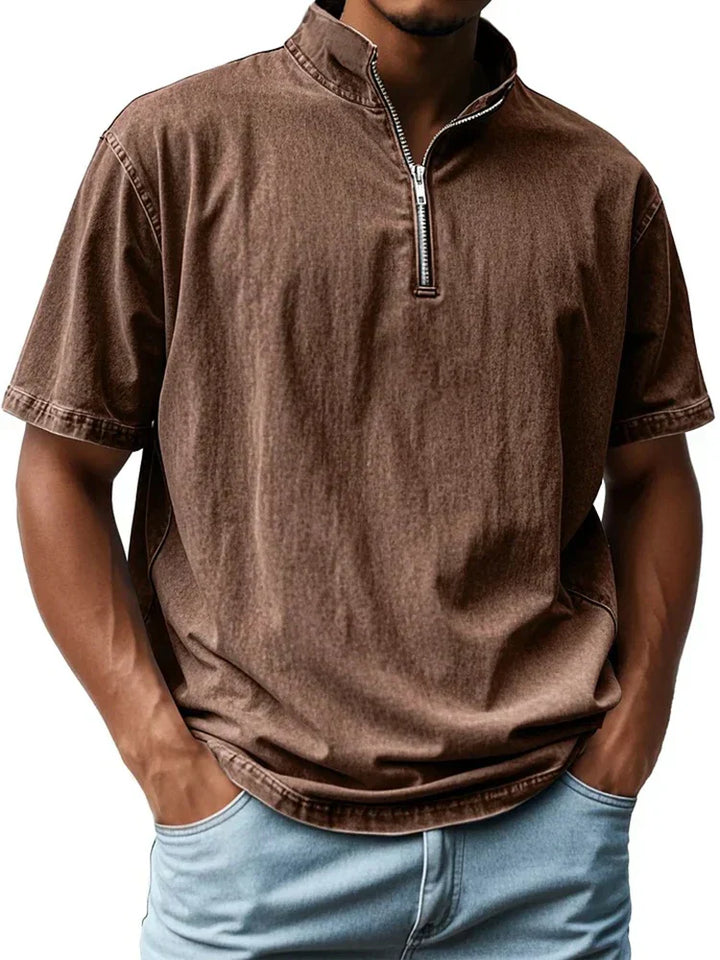 Vintage shirt met kraag