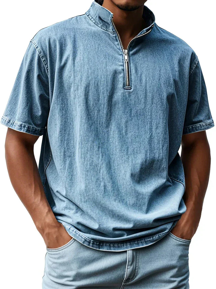 Vintage shirt met kraag