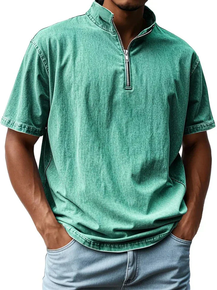 Vintage shirt met kraag