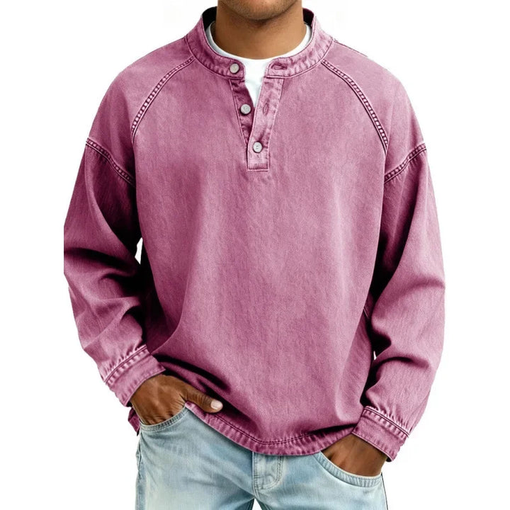 Vintage Heren Shirt Met Knopen