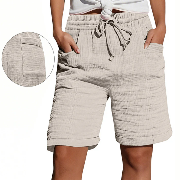 Bregt | Comfortabele Bermuda Short met Elastische Taille