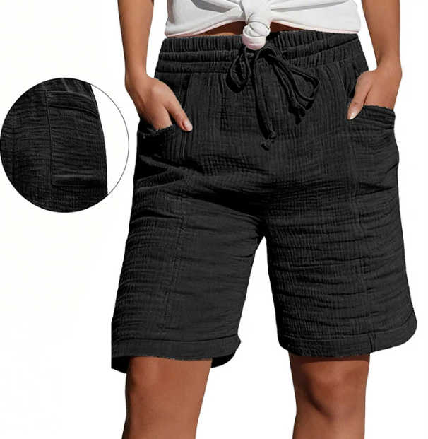 Bregt | Comfortabele Bermuda Short met Elastische Taille