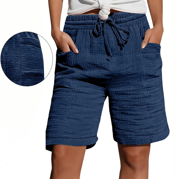 Bregt | Comfortabele Bermuda Short met Elastische Taille