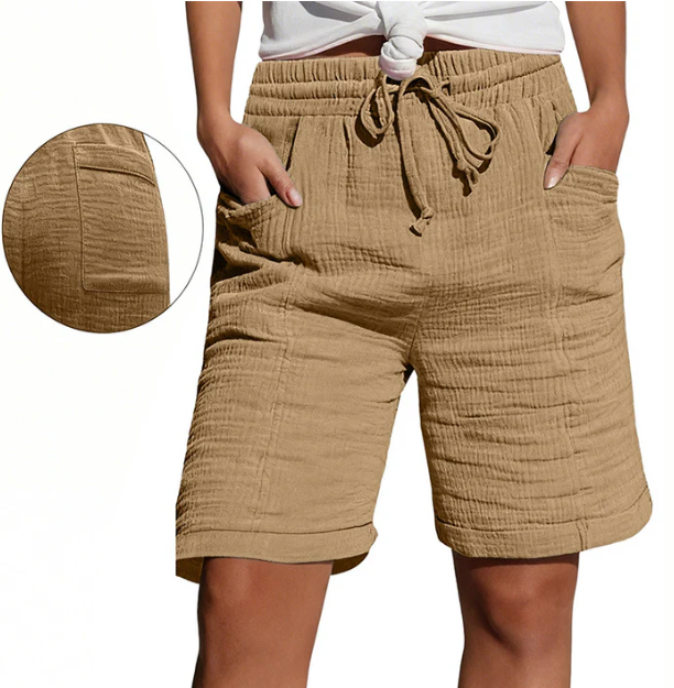 Bregt | Comfortabele Bermuda Short met Elastische Taille