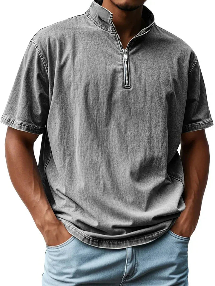 Vintage shirt met kraag