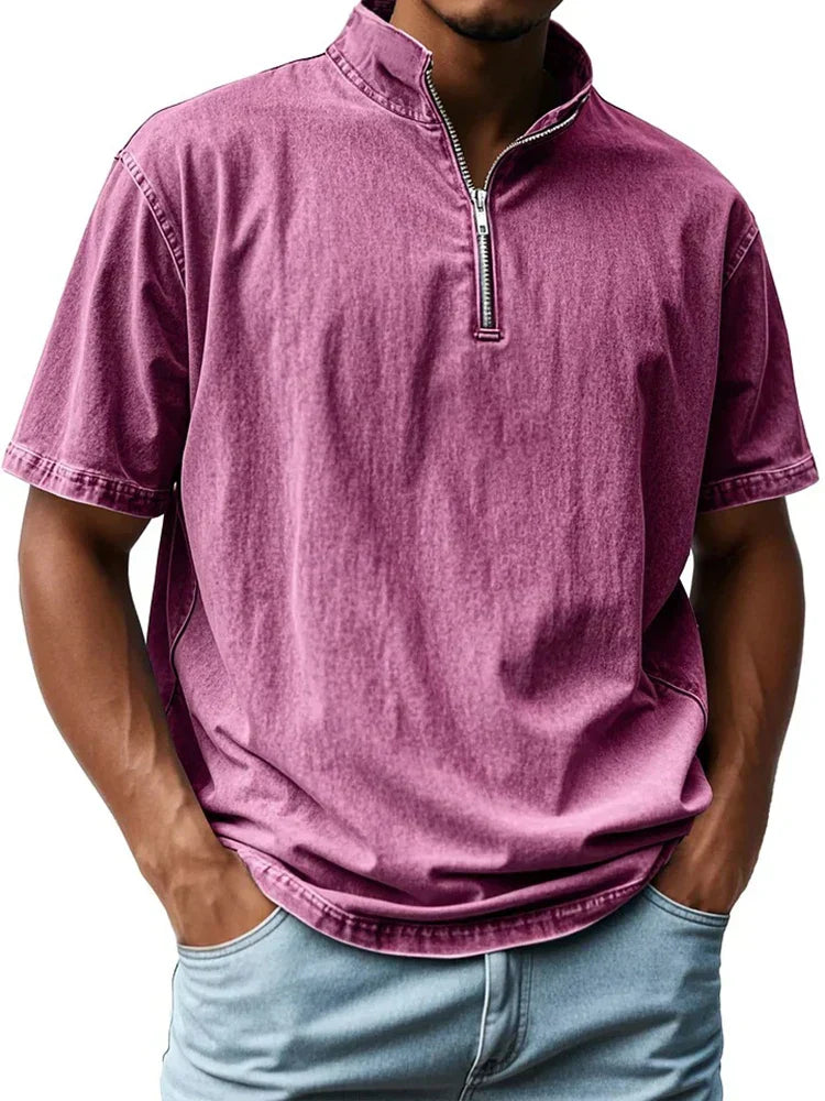 Vintage shirt met kraag