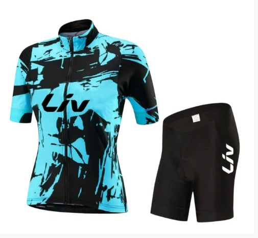 BORA-fietsoutfit | Fietsshirt met korte mouwen + bibshorts
