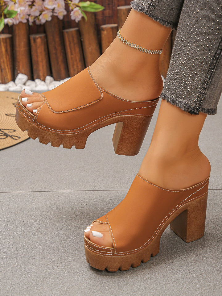 Giulia comfortabele sandalen met hak
