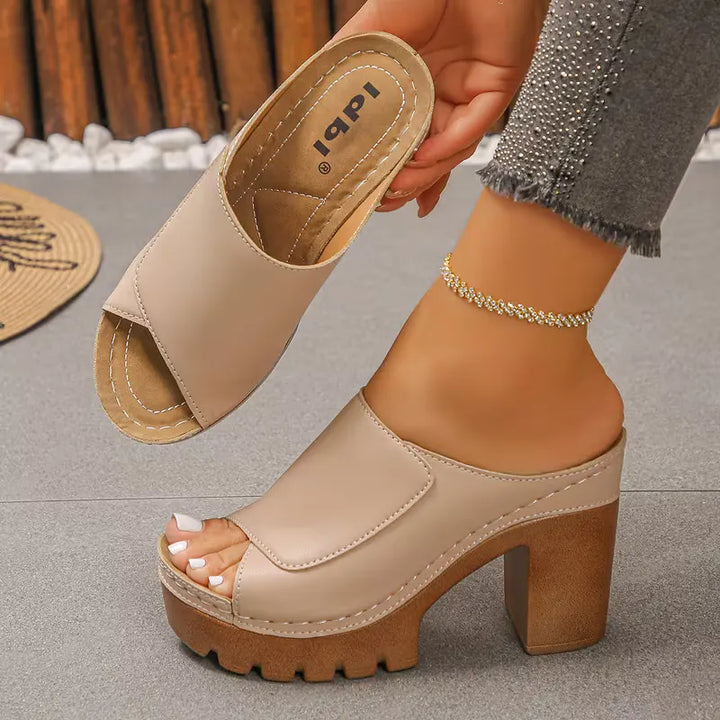 Giulia comfortabele sandalen met hak