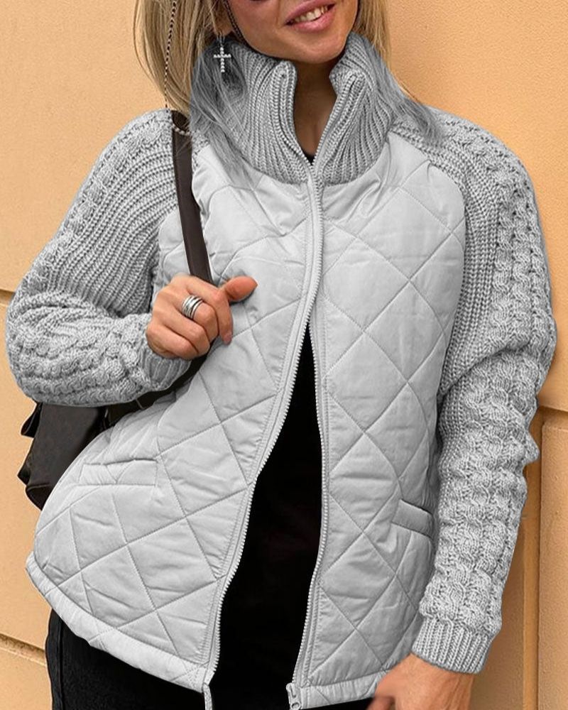 Gebreide Fleece Jas