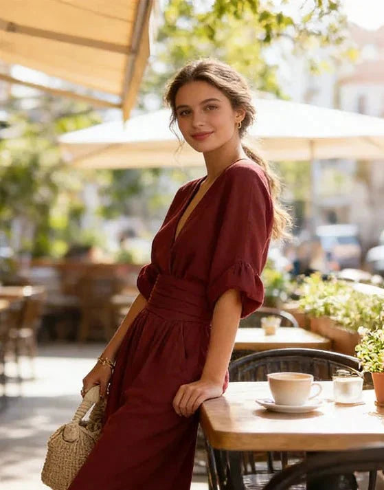 Élise | Elegante vloeiende jumpsuit