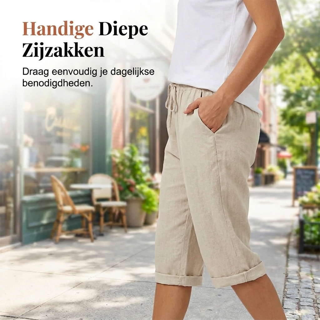 Katoen linnen Dames Shorts