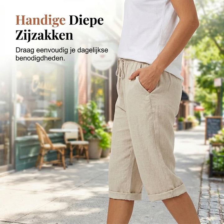 Katoen linnen Dames Shorts