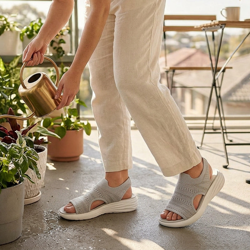 Anne Sandalen van ademend materiaal