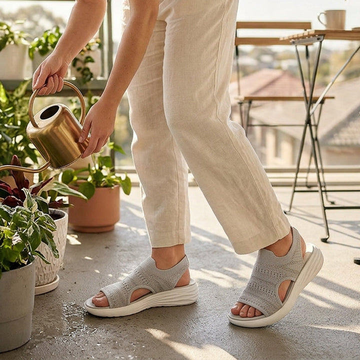 Anne Sandalen van ademend materiaal