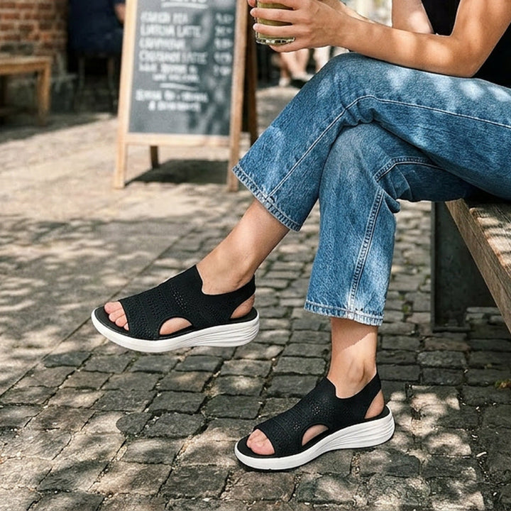 Anne Sandalen van ademend materiaal
